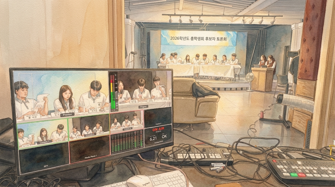 Students in broadcasting studio 202607241847
